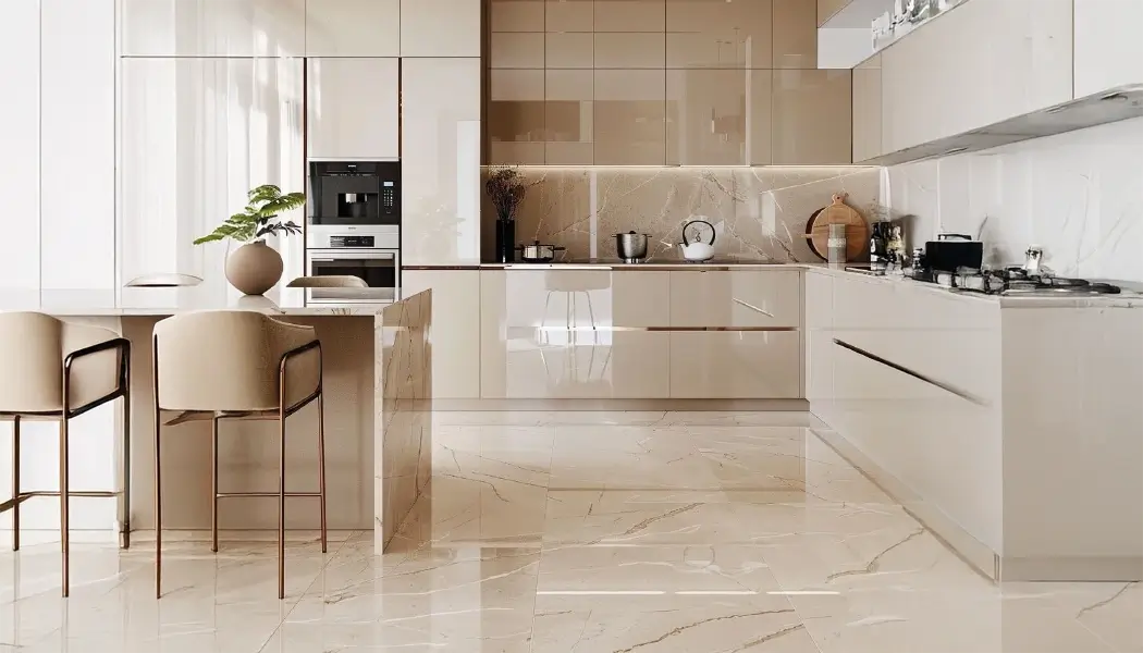 superficie de madera brillante beige crema 1