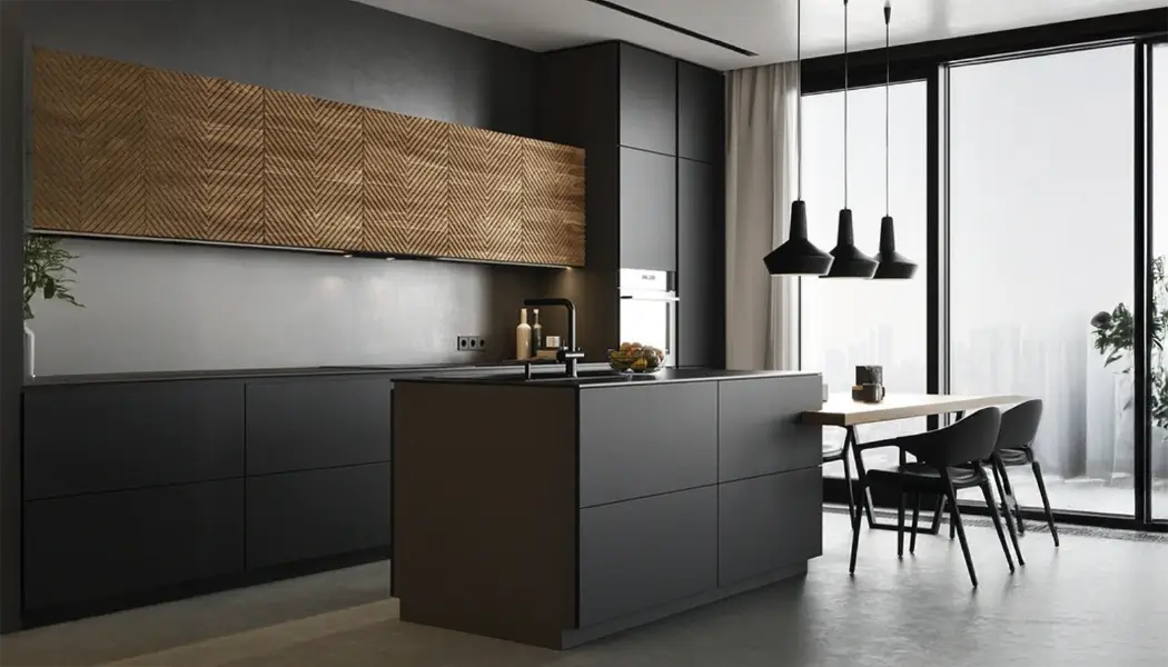 superficie de madera mate negro 1